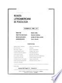 Revista latinoamericana de psicología