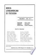 Revista latinoamericana de psicología