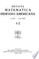 Revista matemática hispano-americana