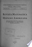 Revista matemática hispano-americana