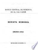 Revista mensual del Banco Central de Reserva de el Salvador