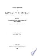 Revista nacional de letras y ciencias