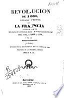 Revolucion de 1830, y situacion presente de la Francia (noviembre de 1833)