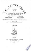 Revue celtique publiee avec le concours des principaux savants des iles britanniques et du continent