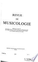 Revue de musicologie