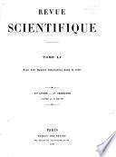 Revue des cours scientifiques de la France et de l'étranger