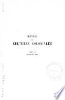 Revue des cultures coloniales