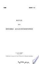 Revue des études augustiniennes