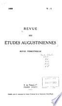 Revue des études augustiniennes