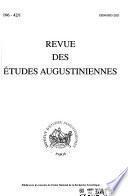 Revue des études augustiniennes