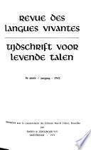 Revue des langues vivantes