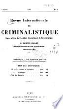 Revue internationale de criminalistique