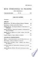 Revue internationale de philosophie