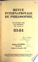 Revue internationale de philosophie