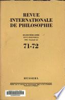 Revue internationale de philosophie