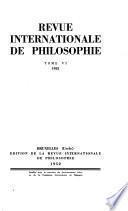 Revue internationale de philosophie