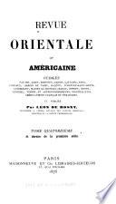 Revue orientale et américaine