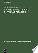 Rhyme effects and rhyming figures