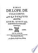 Rimas de Lope de Vega Carpio