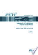 RITE 2007 Reglamento de Instalaciones Térmicas en los Edificios