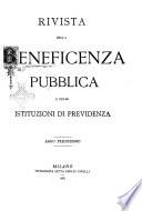 Rivista della beneficenza pubblica e delle istituzioni di previdenza