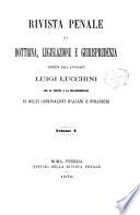 Rivista penale di dottrina, legislazione e giurisprudenza