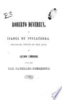 Roberto Devereux, o Elisabetta d'Inghilterra. Melodramma tragico, etc. (Roberto Devereux, o Isabel de Inglaterra. Melodrama tragico.) Ital. & Span