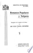 Romances populares y vulgares