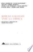 Rómulo Gallegos ante la crítica