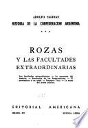 Rozas y las facultades extraordinarias