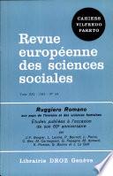 Ruggiero Romano au pays de l'histoire et des sciences humaines
