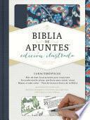 Rvr 1960 Biblia de Apuntes, Edición Ilustrada, Tela En Rosado y Azul