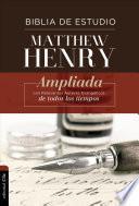RVR Biblia de Estudio Matthew Henry, Tapa Dura