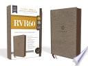 RVR60 Santa Biblia Serie 50 Letra Grande, Tamaño Manual, Tapa Dura,Tela, Gris