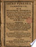 Sacro fúnebre panegyrico ... de Sor Jacinta de Atondo ...