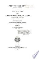 Saggio circa la ragione logica di tutte le cose