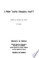 ?Aipe 'carta toiwaino marĩ