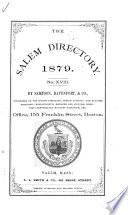 Salem City Directory, Salem, Mass