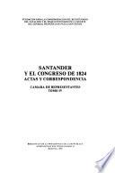 Santander y el Congreso de 1824: Cámara de Representantes