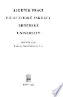 Sborník prací Filosofické fakulty Brněnské university