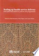 Scaling Up Health Service Delivery