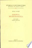 Scripta Musicologica