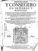 Secretario y Consejero de señores y ministros