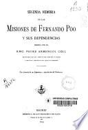 Segunda memoria de las misiones de Fernando Poo y sus dependencias...