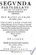Segunda Parte de la Vida de Guzman de Alfarache, etc