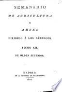 Semanario de agricultura y artes