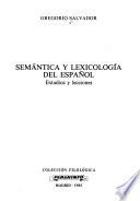 Semántica y lexicología del español