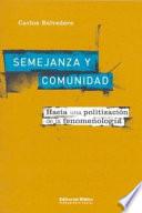 Semejanza y comunidad