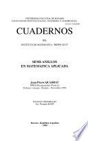 Semi-anillos en matematica aplicada
