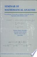 Seminar of Mathematical Analysis